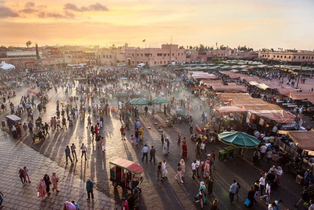 Itinerario plaza Marrakech