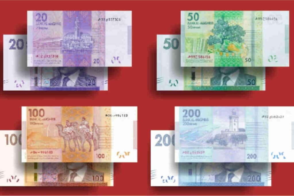 Monumentos de los billetes de Marruecos