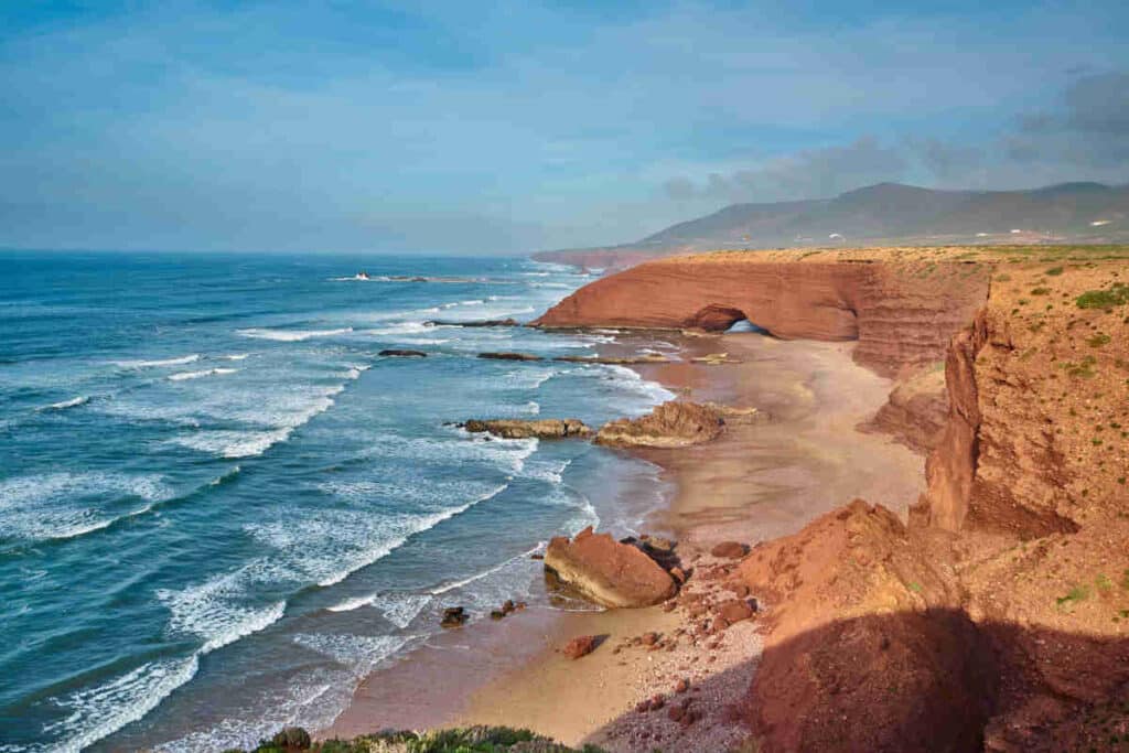 Arcos de la playa de Legzira en Marruecos