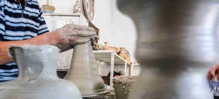 Taller de cerámica en Marruecos